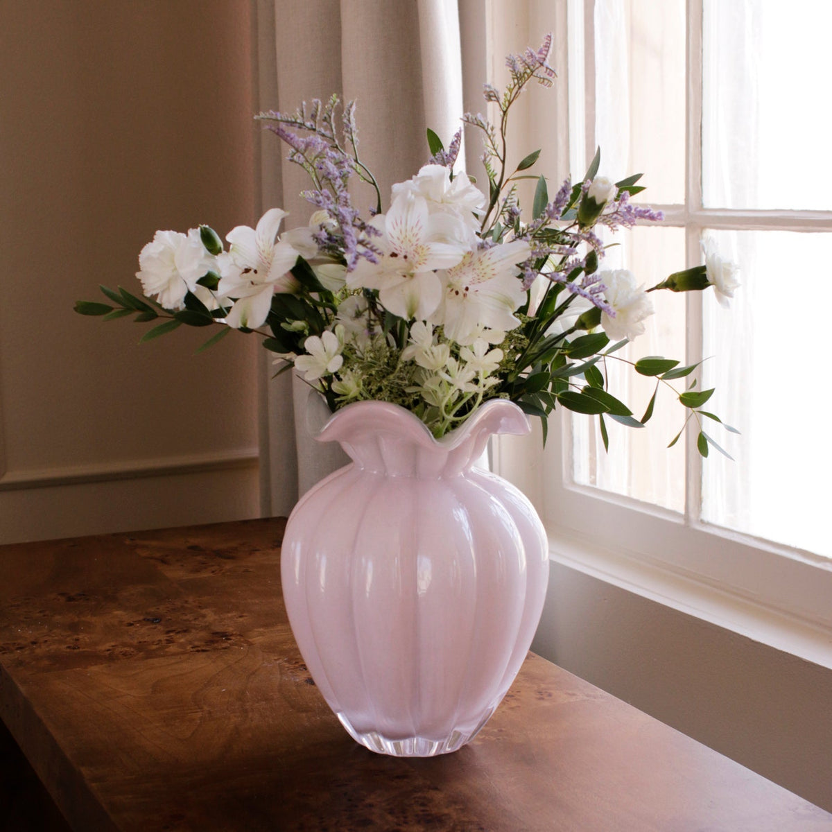 GLASS Petal Large Vase Camellia