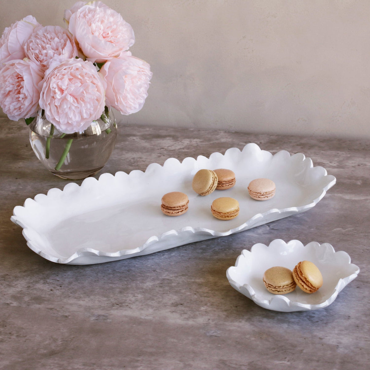 VIDA Colette Appetizer Plates Set of 4 (White)