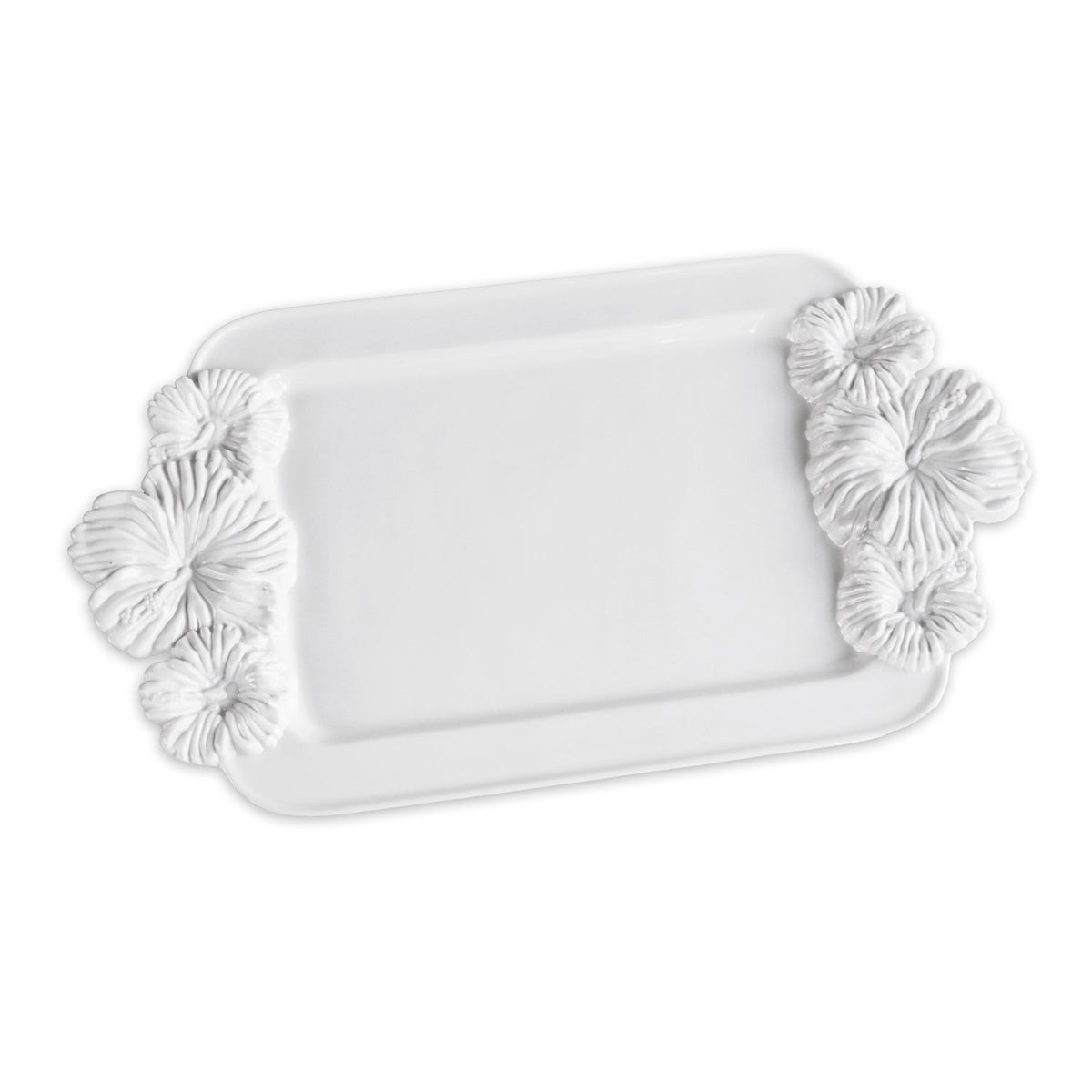 VIDA Bloom Medium Hibiscus Tray (White)