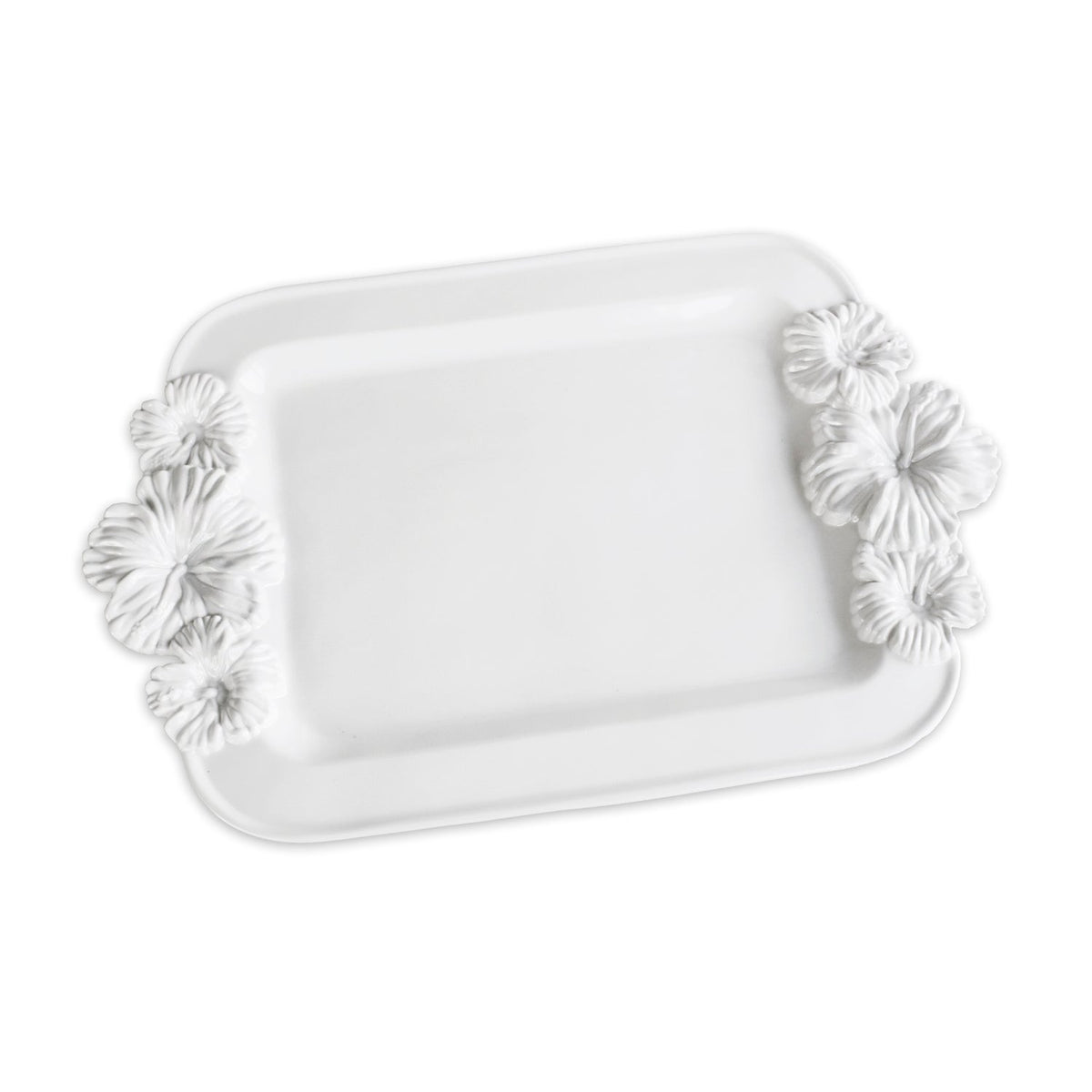 VIDA Bloom Large Hibiscus Tray (White)