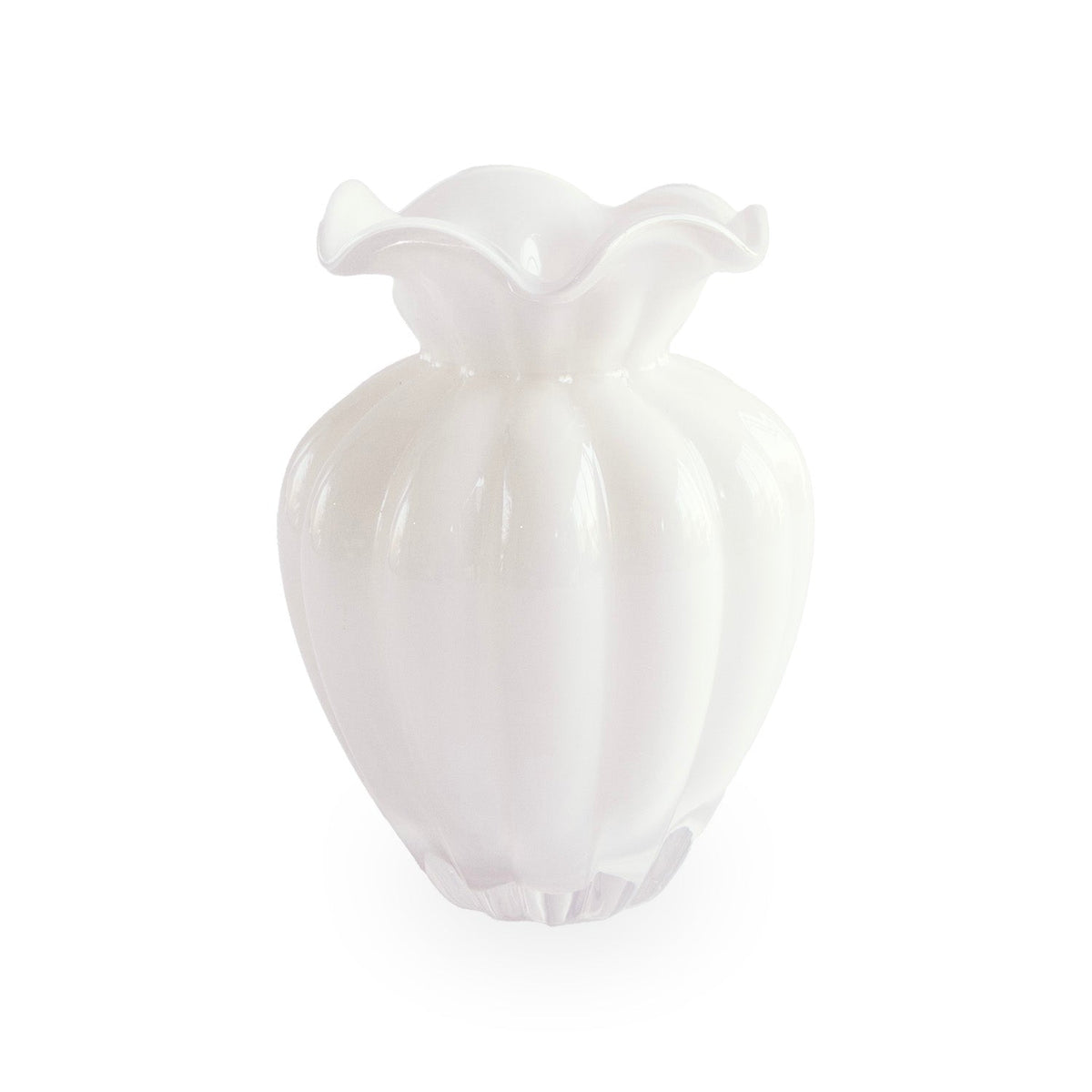 GLASS Petal Medium Vase (Cream)