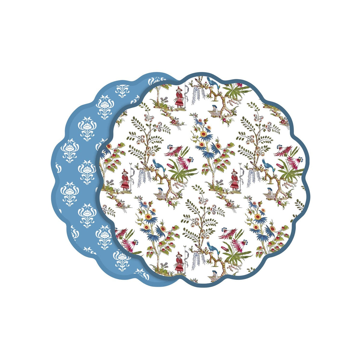 VIDA Regency Chinoiserie Reversible Placemats Set of 4 (Multi)