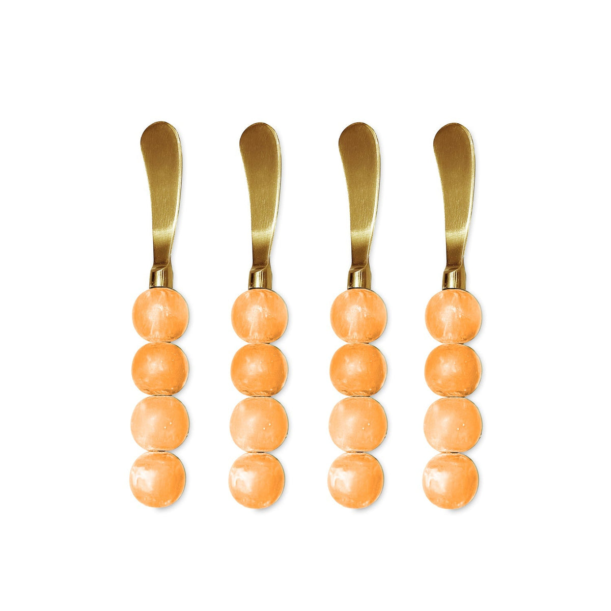 RESIN Sorbet Spreaders Set of 4 (Tangerine)
