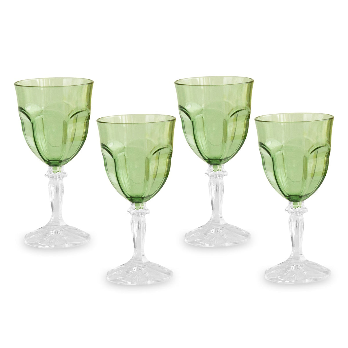 VIDA Octavia Acrylic All Purpose  Set of 4 (Green) 10 fl oz