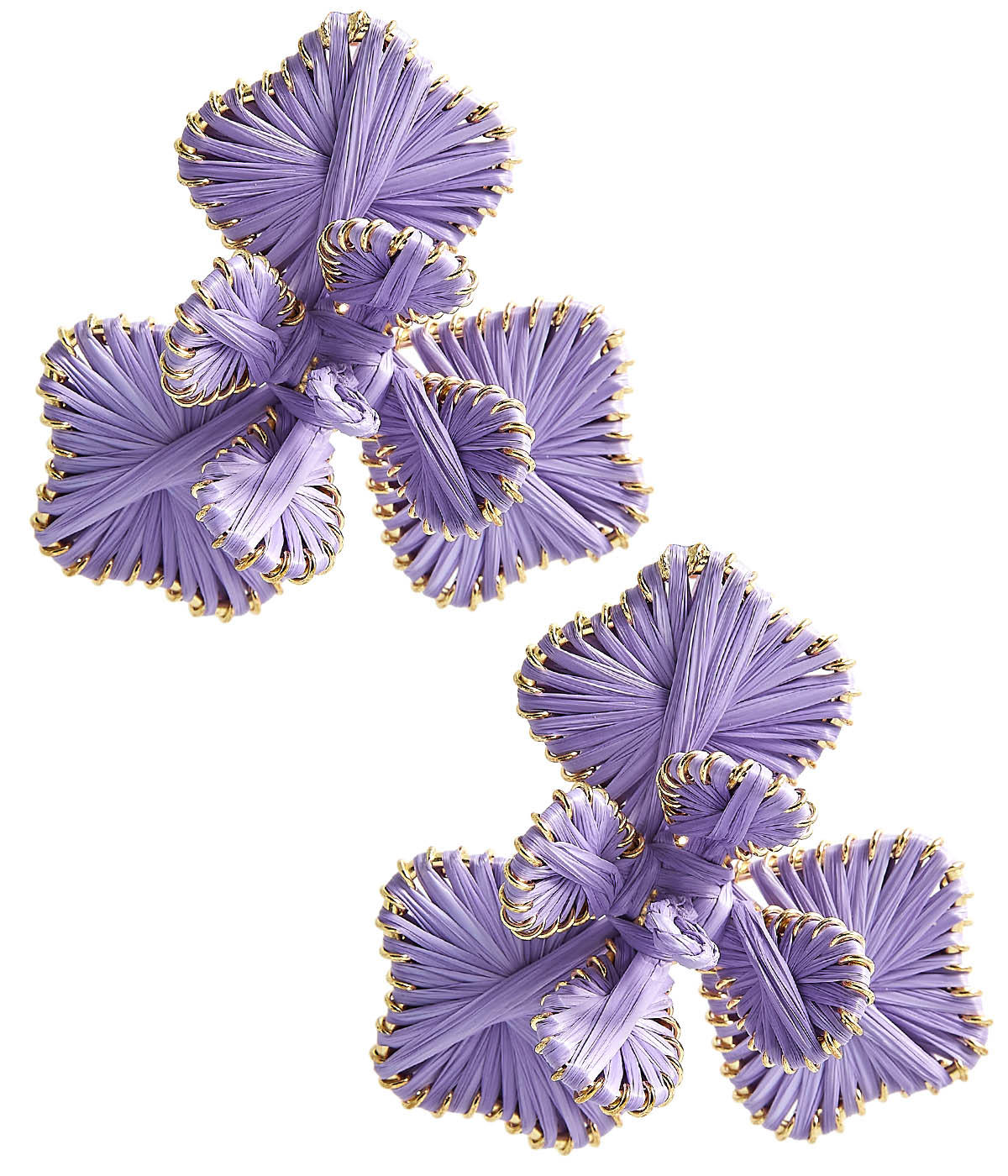 Kaia - Raffia Flower Earring