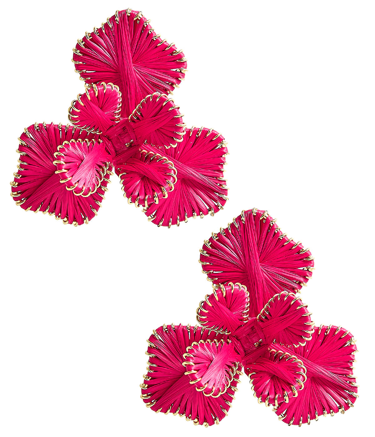 Kaia - Raffia Flower Earring