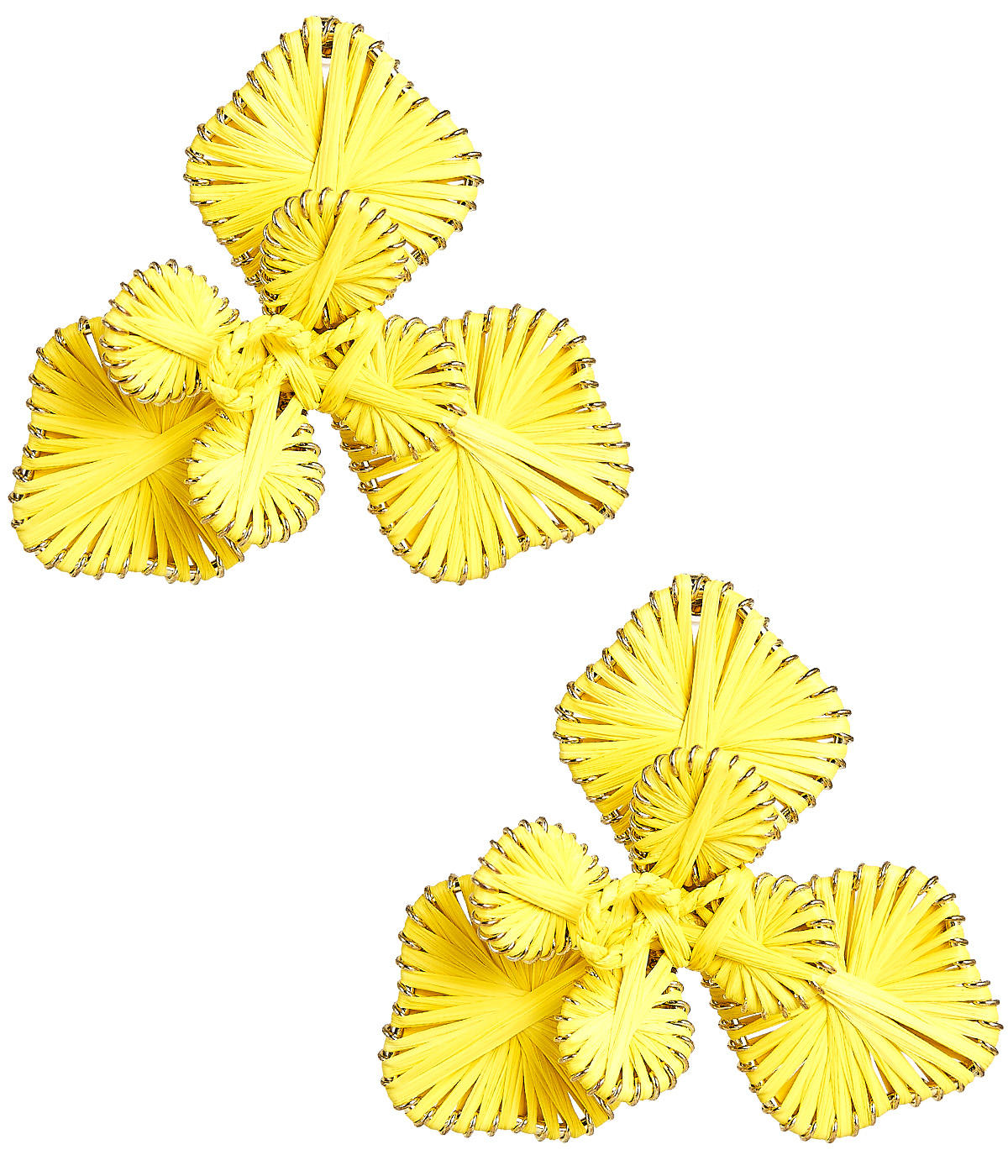 Kaia - Raffia Flower Earring