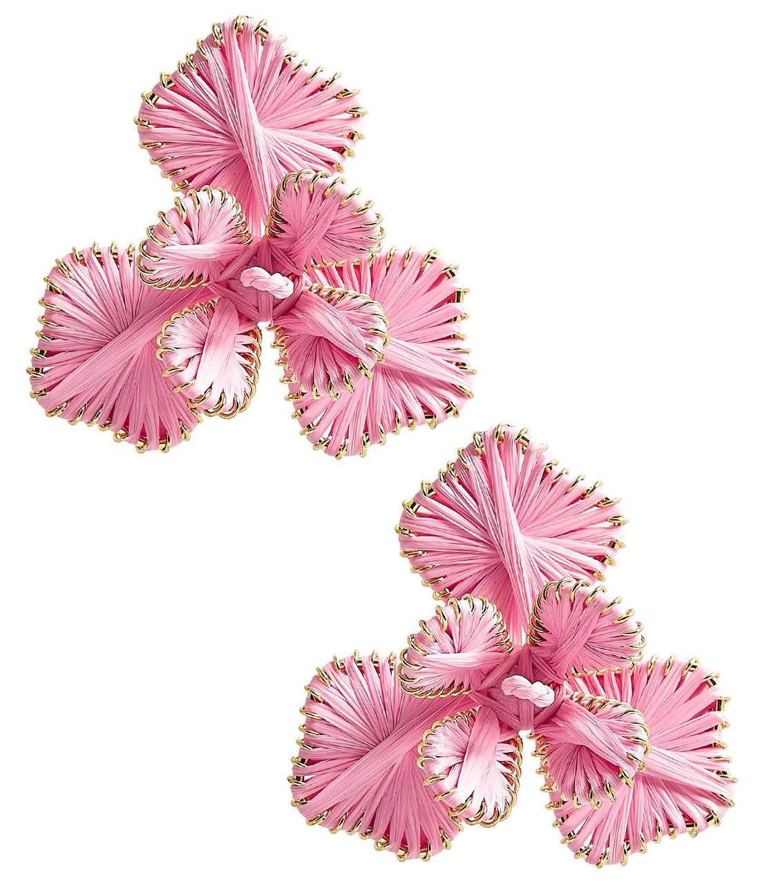 Kaia - Raffia Flower Earring