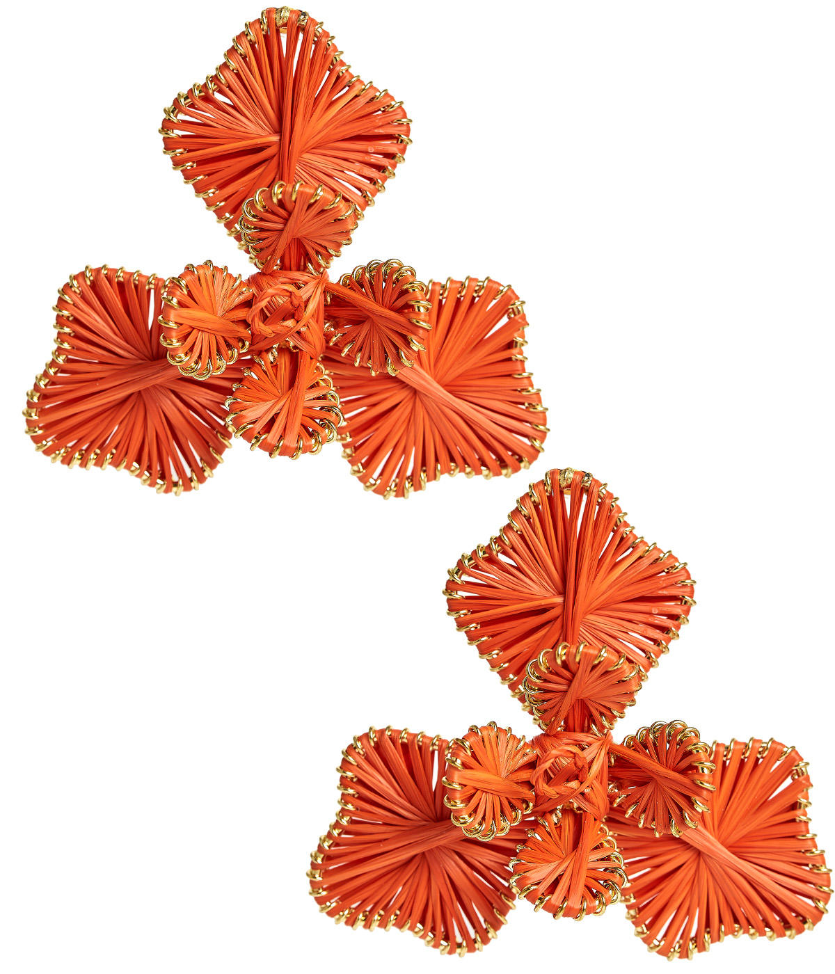 Kaia - Raffia Flower Earring