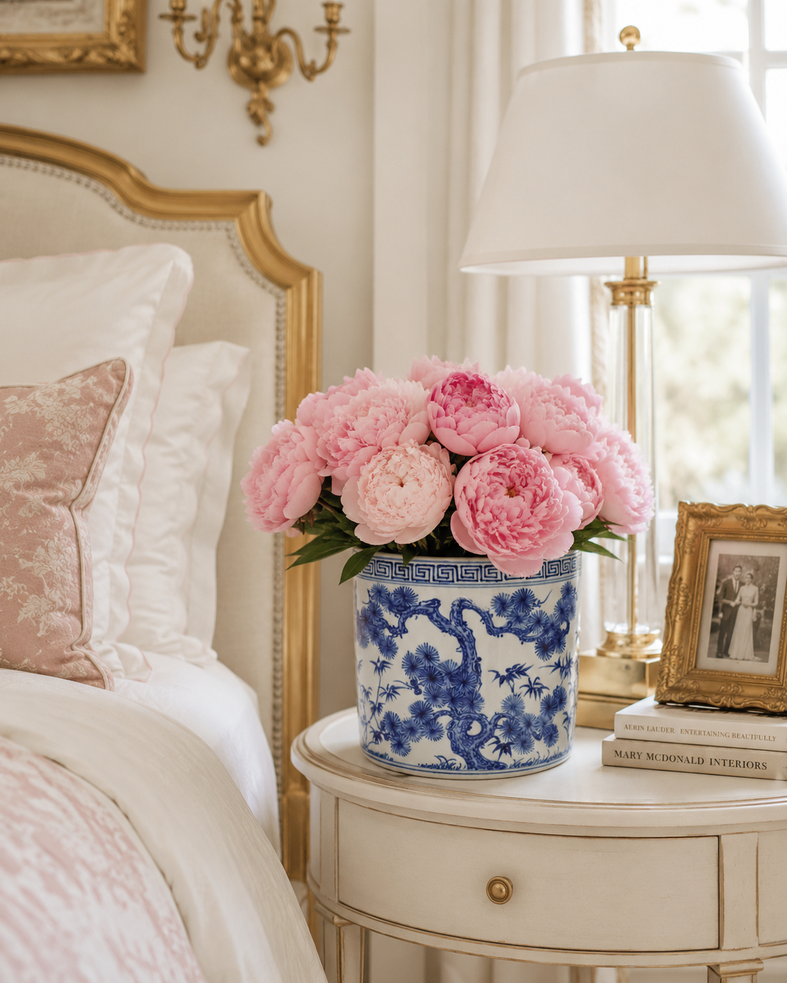 Plum Blossom Round Planter