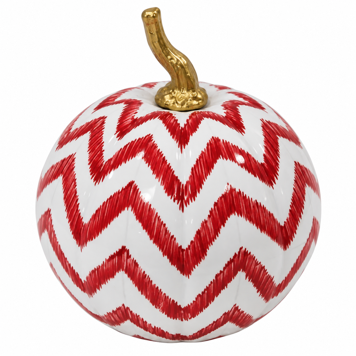Red Chevron Pumpkin
