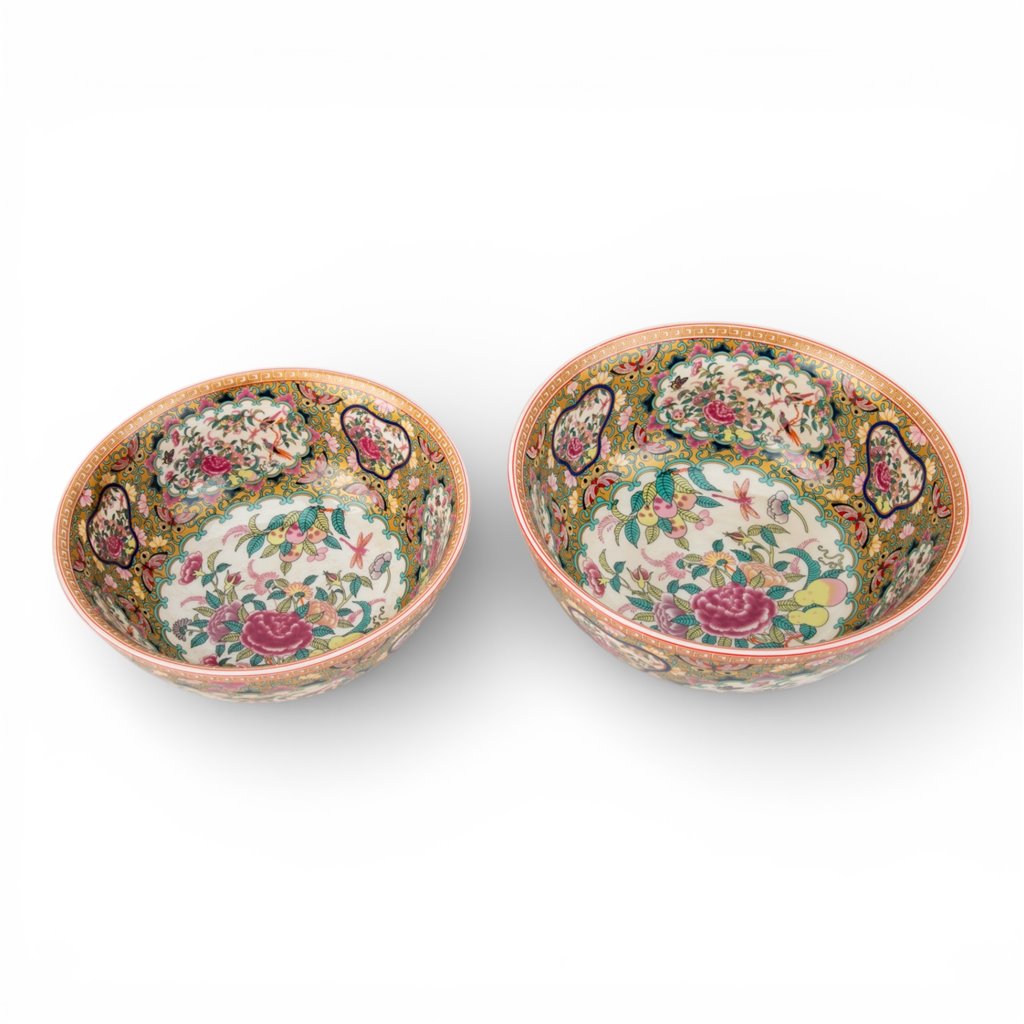 Rose Medallion Canton Bowl (2 Sizes)