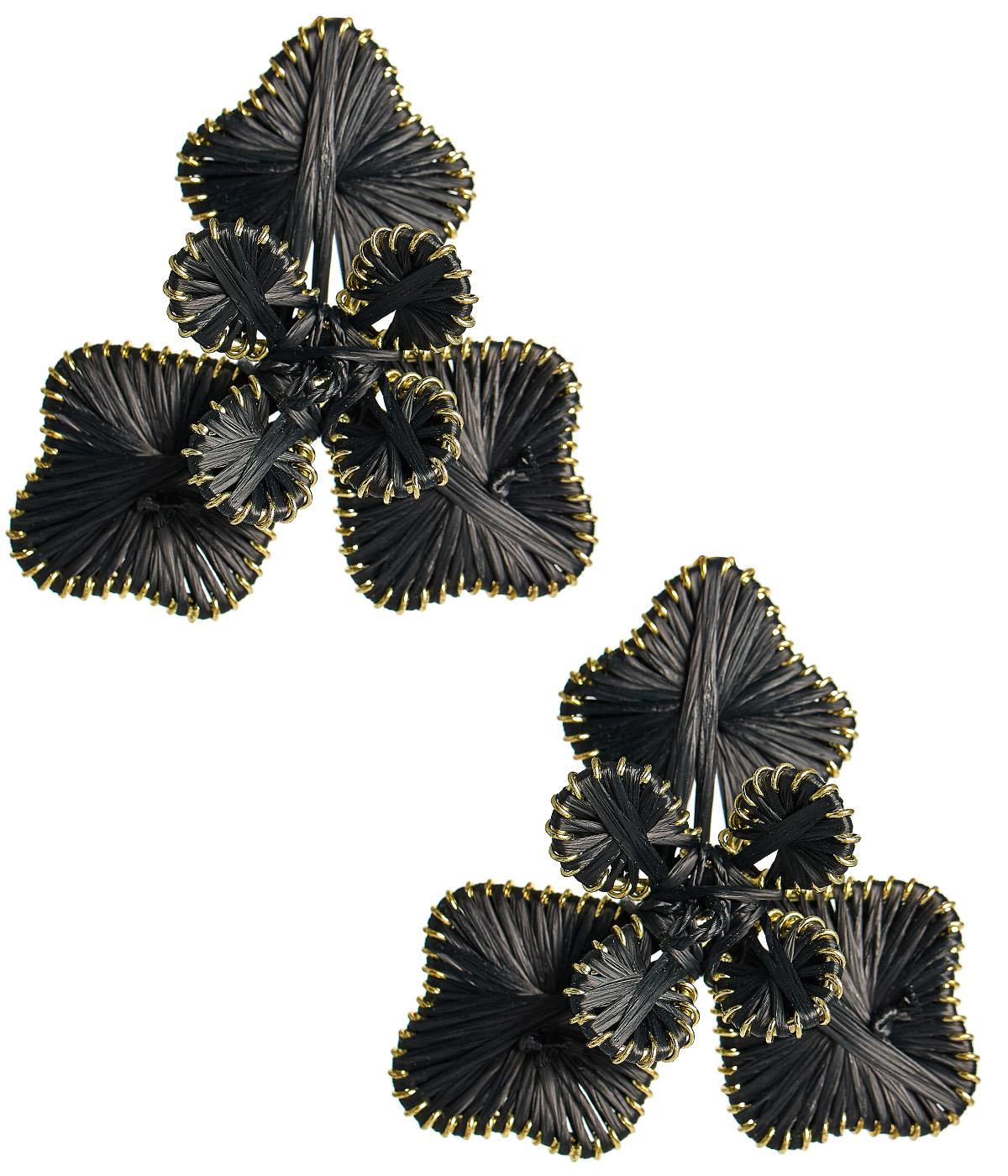 Kaia - Raffia Flower Earring