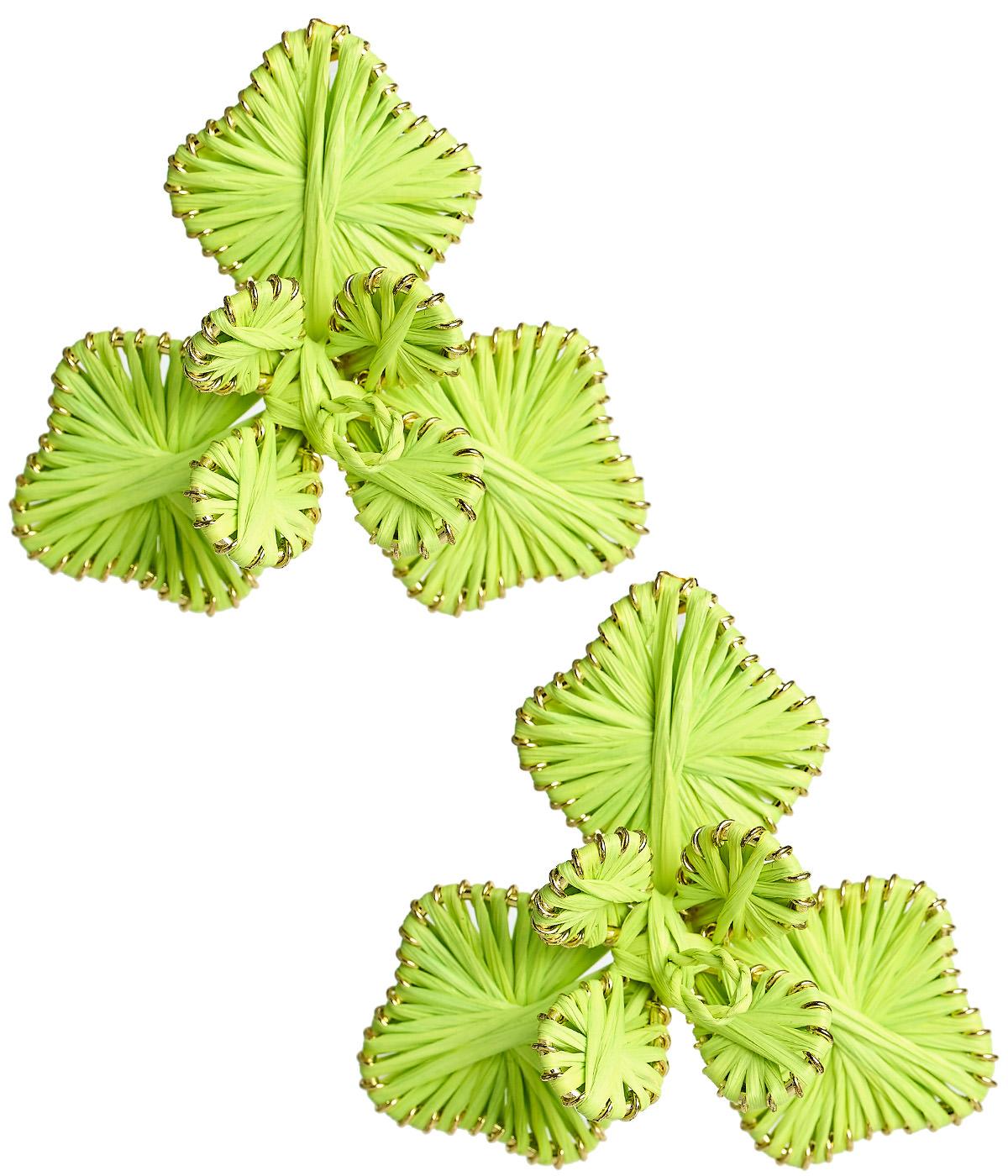 Kaia - Raffia Flower Earring