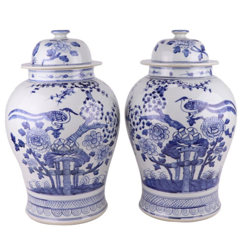 Pair of Bird Jars