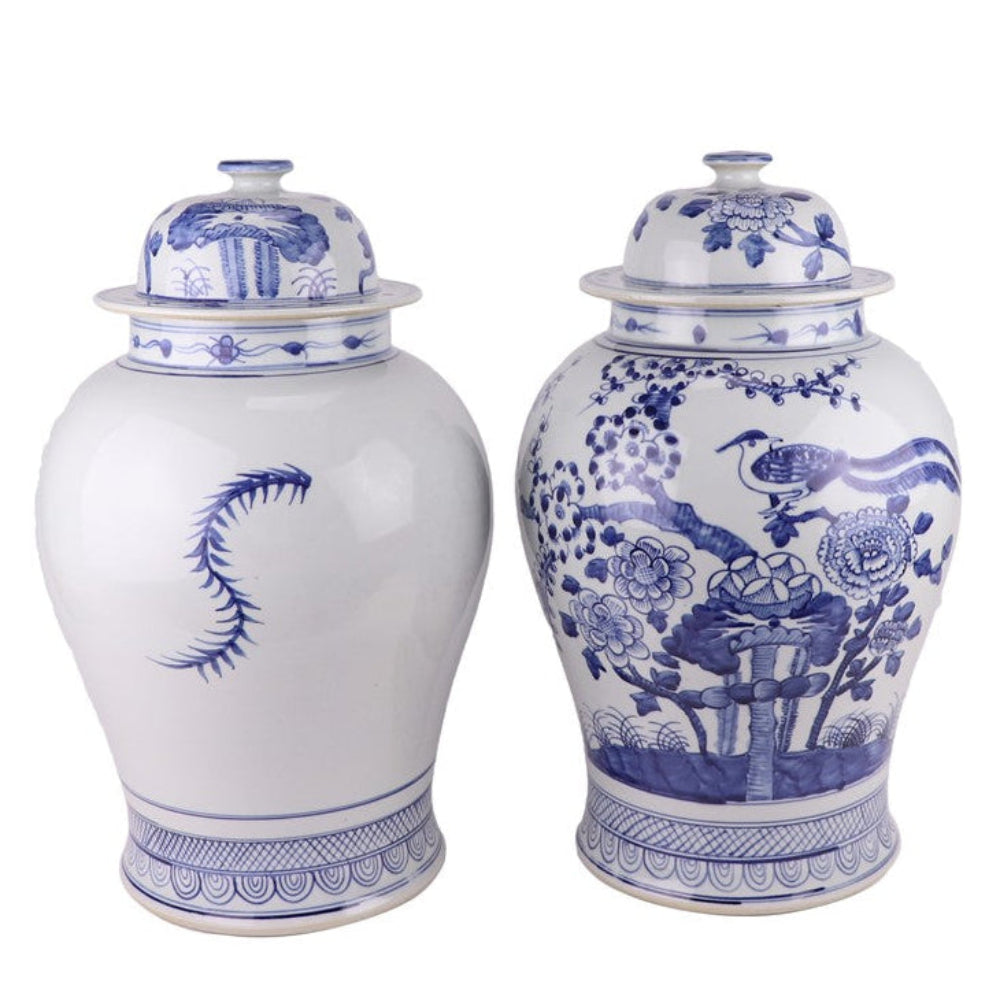 Pair of Bird Jars