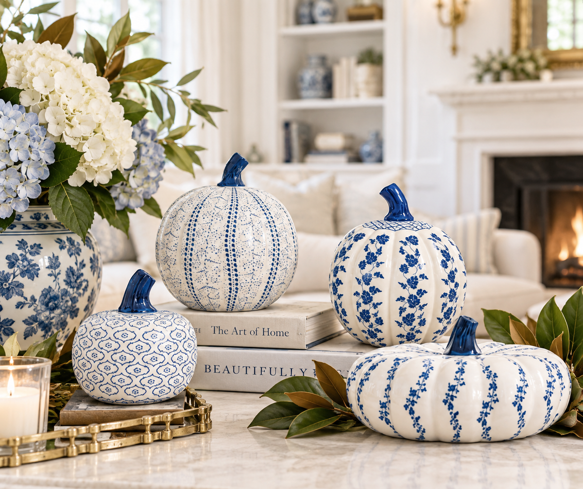 Extra Large Porcelain Pumpkin