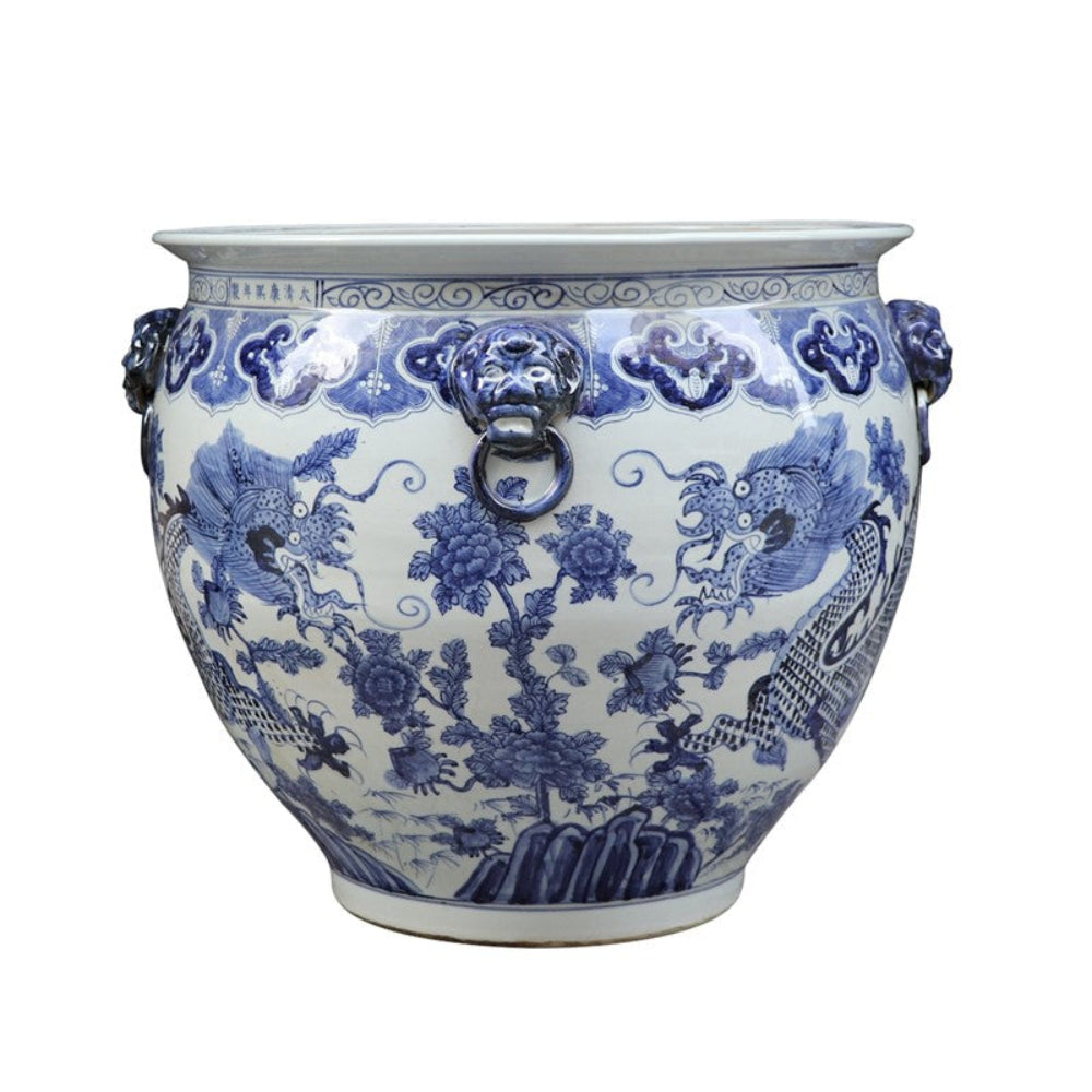 Jumbo Dragon and Phoenix Fishbowl