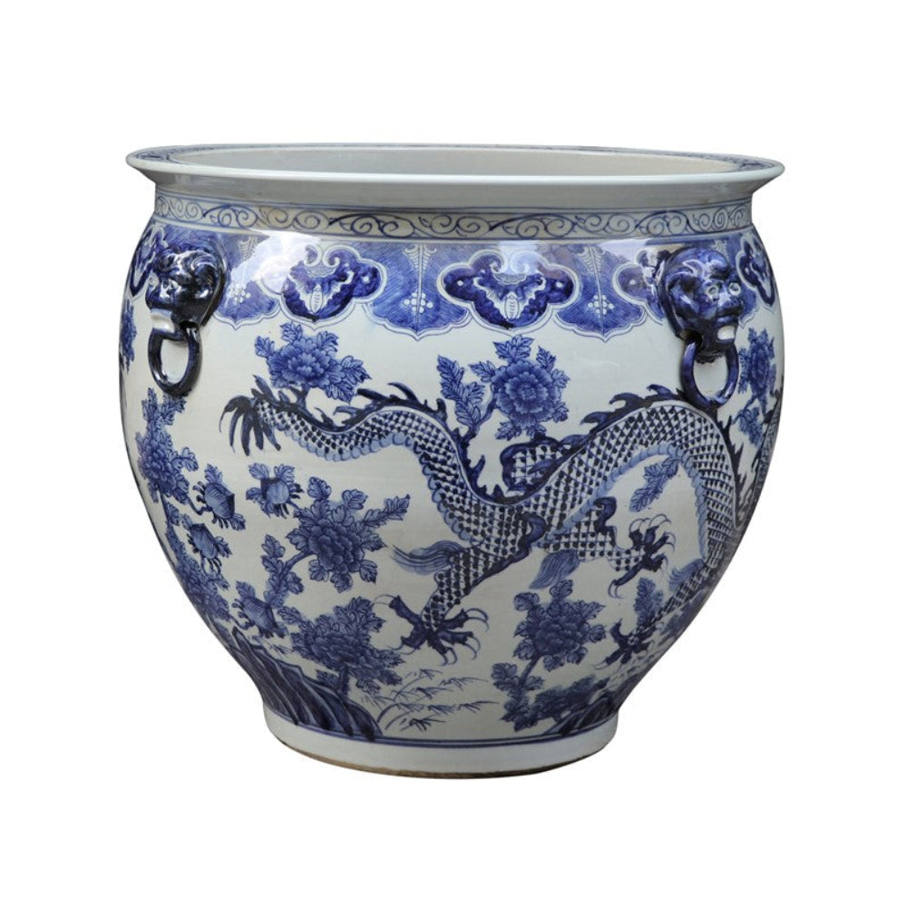 Jumbo Dragon and Phoenix Fishbowl