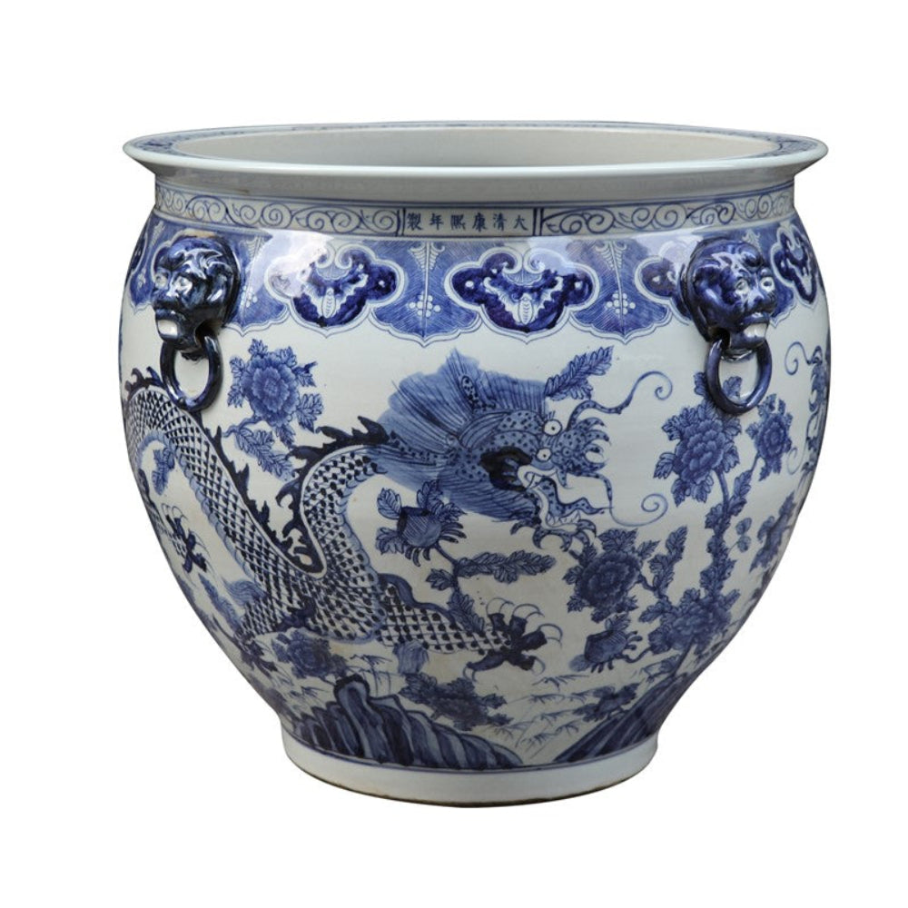 Jumbo Dragon and Phoenix Fishbowl