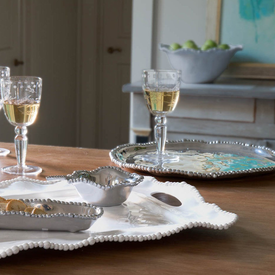 GIFTABLES Organic Pearl Petit Bowl with Spoon