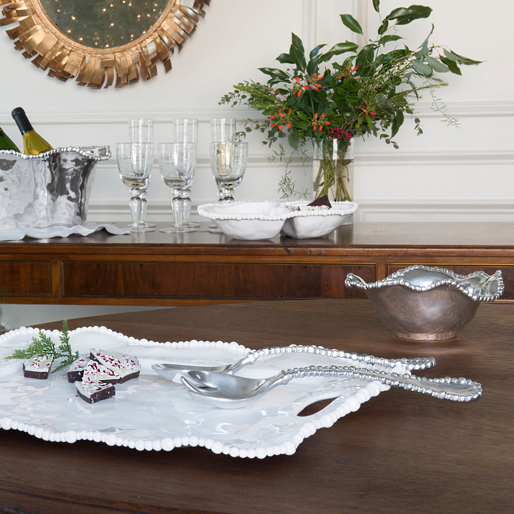 ORGANIC PEARL Large Salad Servers