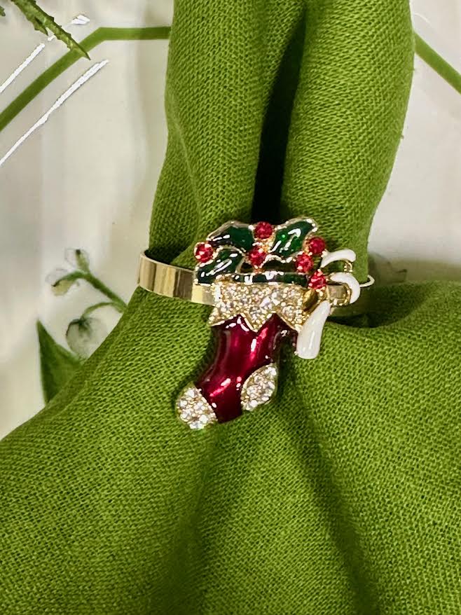 Red Stocking Napkin Ring