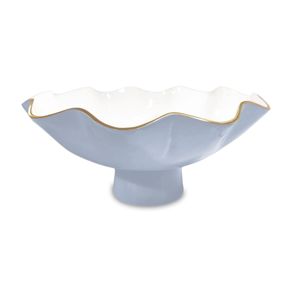 ENCANTO Carola Large Pedestal (Periwinkle and White)