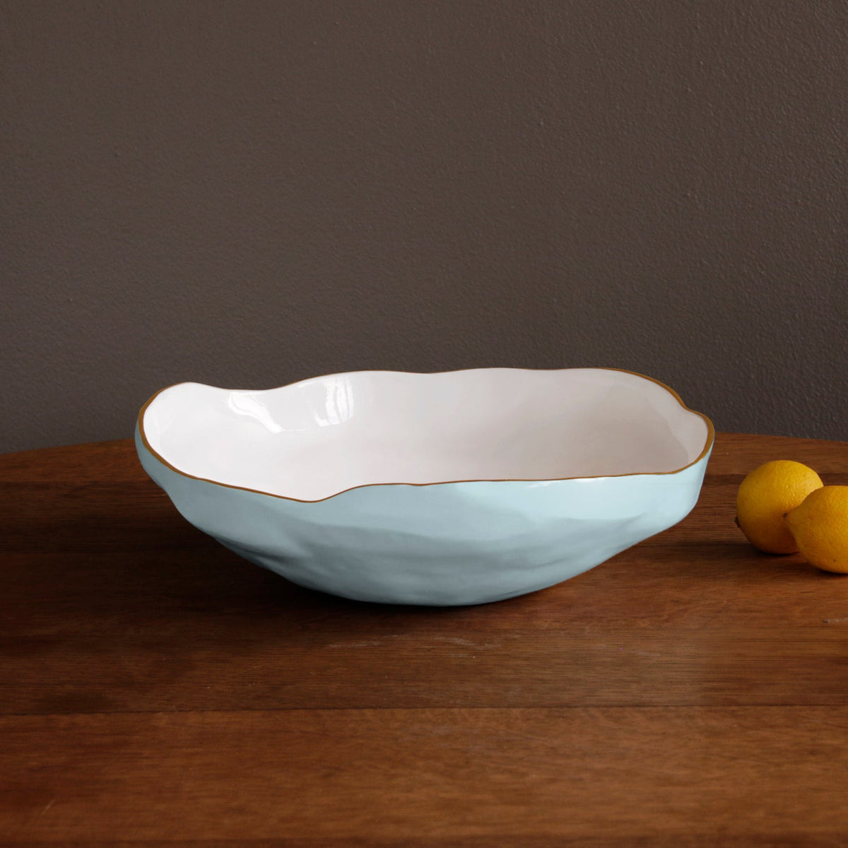 ENCANTO Nuevo Large Bowl (Sky Blue and White)
