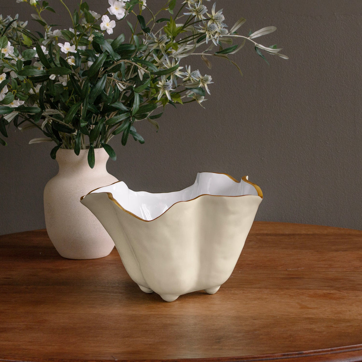 ENCANTO Onyx Ice Bucket  (Cream and White)
