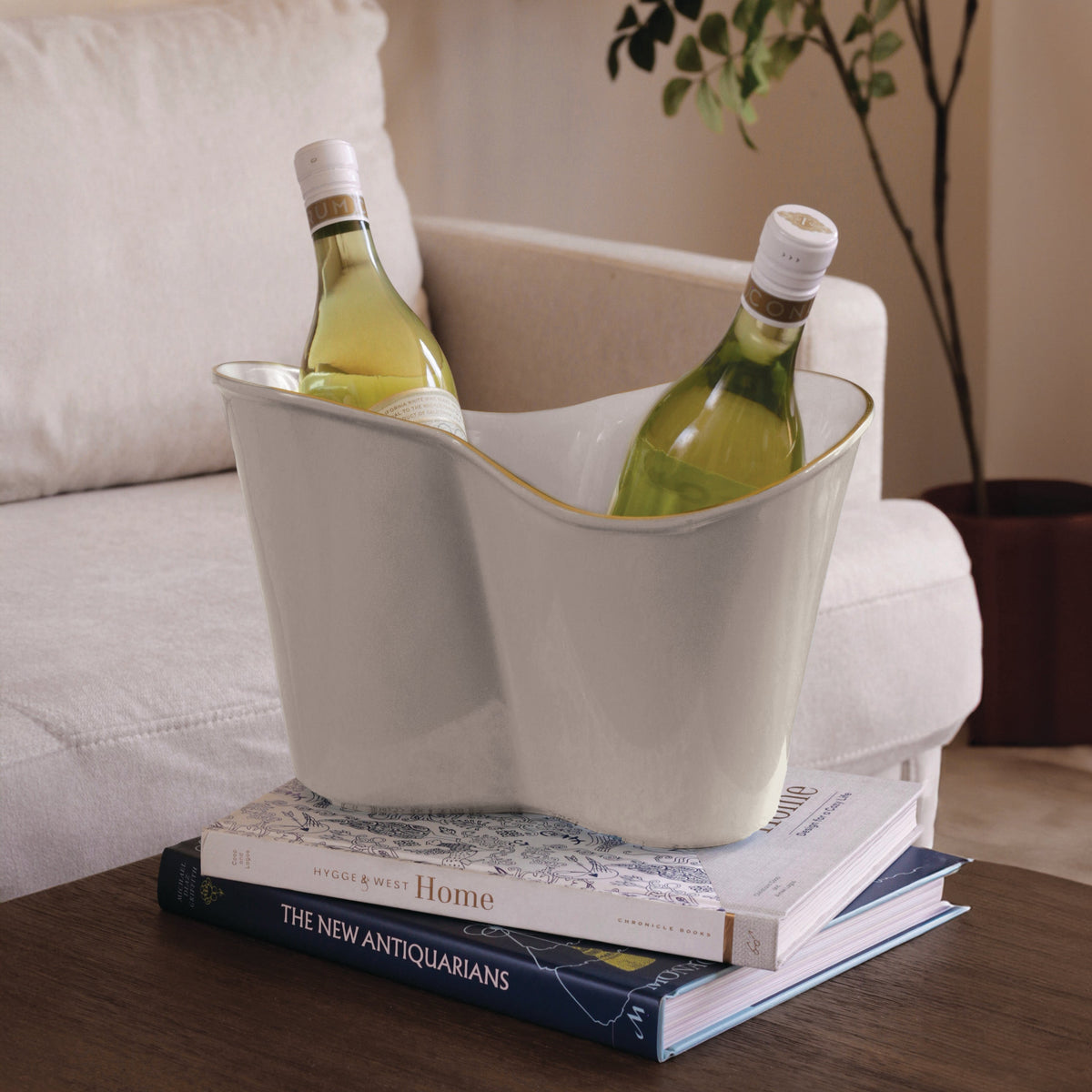 ENCANTO Double Ice Bucket (Cream and White)