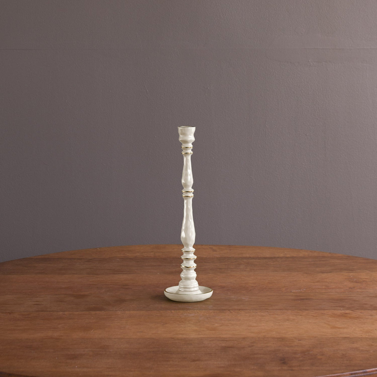 ENCANTO Crosby Small Candlestick Holder (Cream)