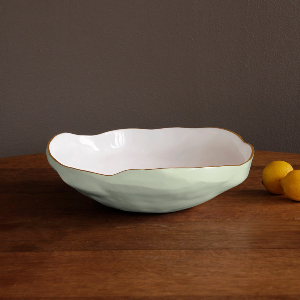 ENCANTO Nuevo Large Bowl (Pistachio and White)