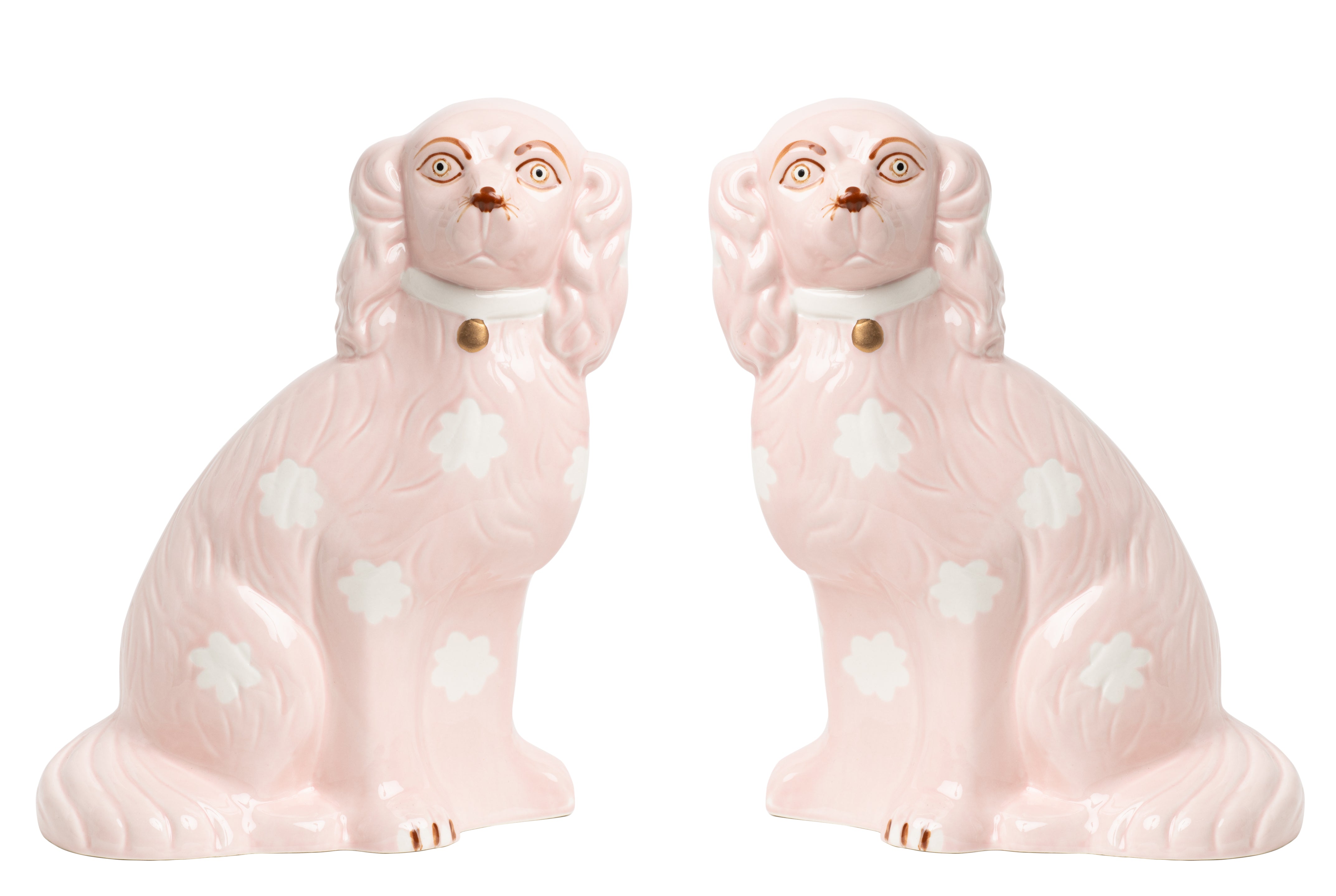 Pale Pink Staffordshire Dogs