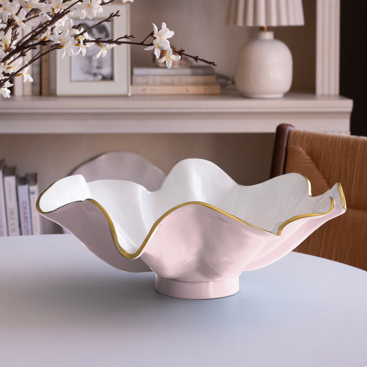 ENCANTO Aries Bowl (Camellia and White)