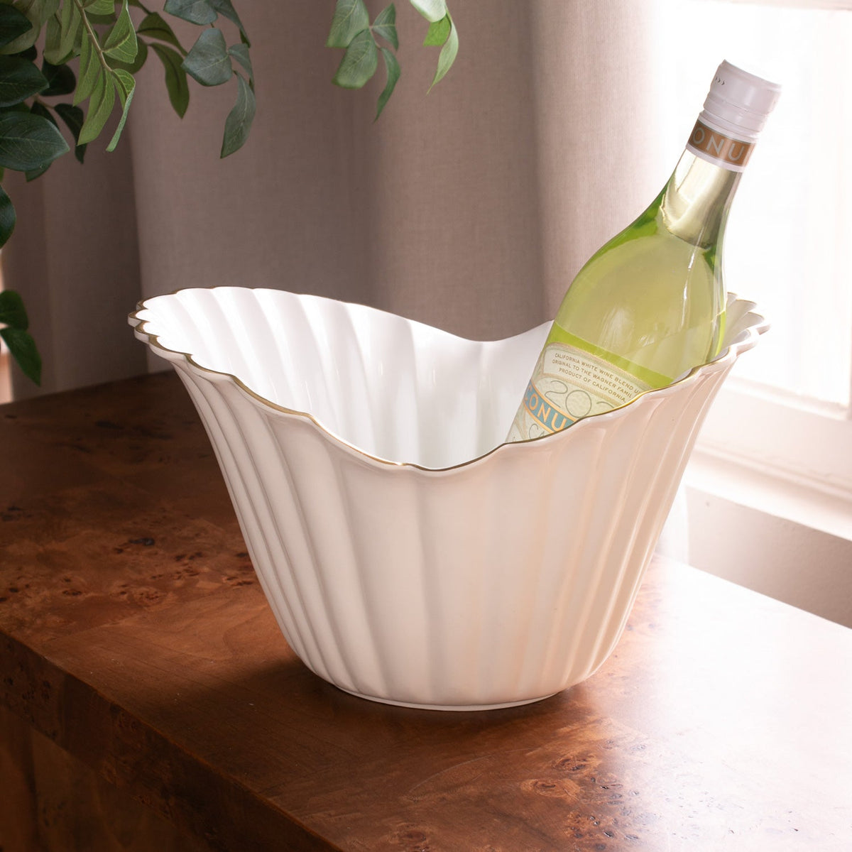 ENCANTO Vienna Large Ice Bucket Cream and White