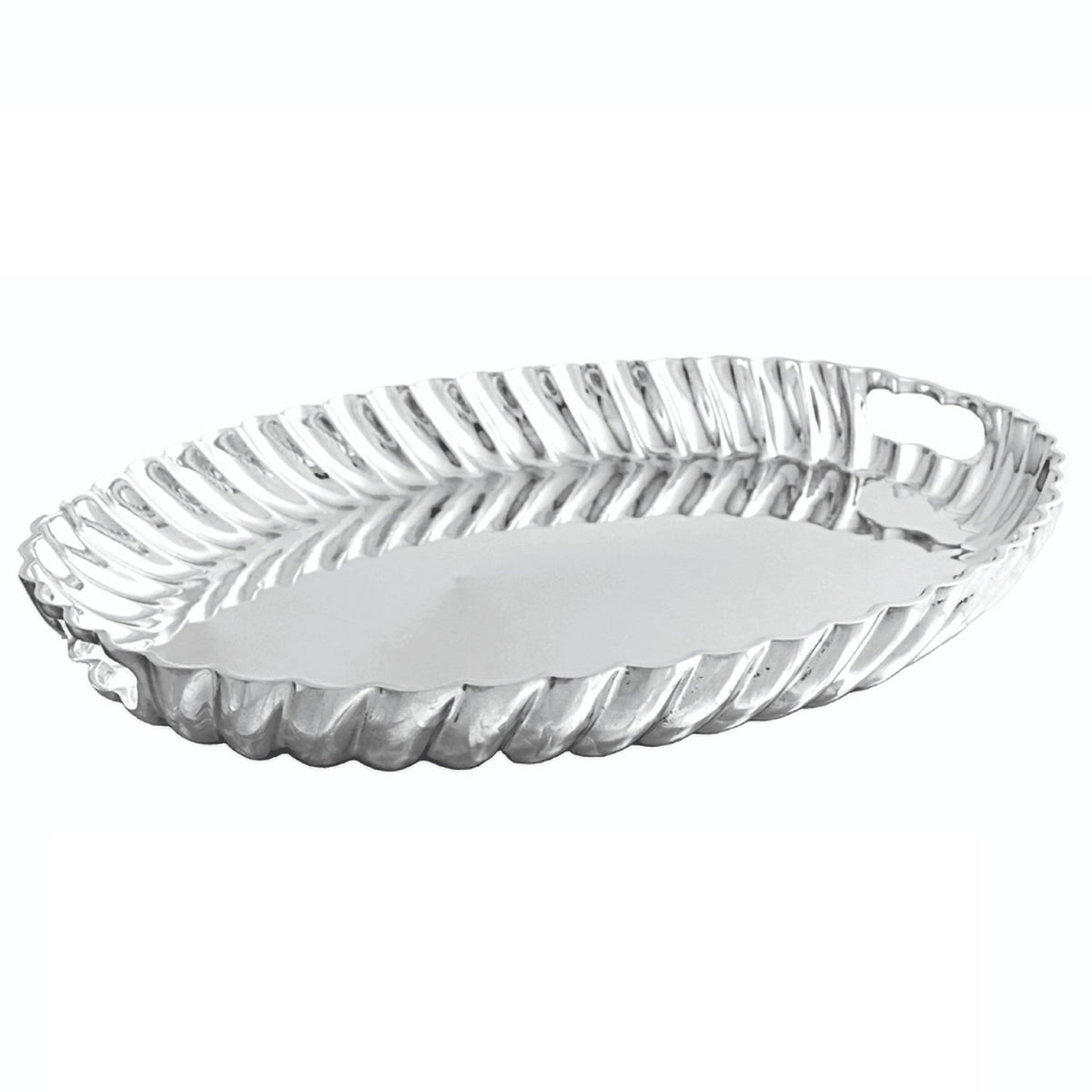 VINTAGE Swirl  Oval Tray with Handles