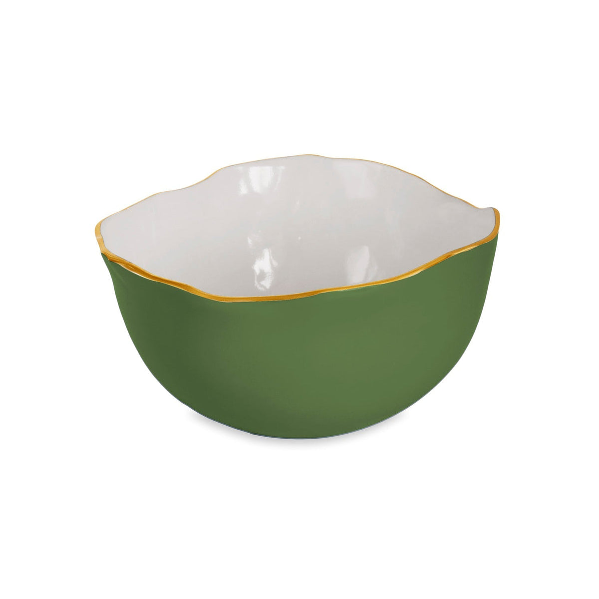 ENCANTO Osaka Large Bowl Leaf Green and White