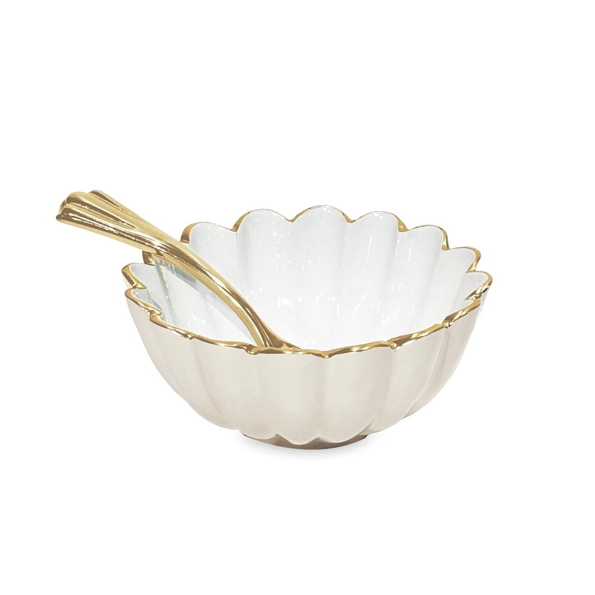 ENCANTO Vienna Mini Bowl with Spoon  Cream and White