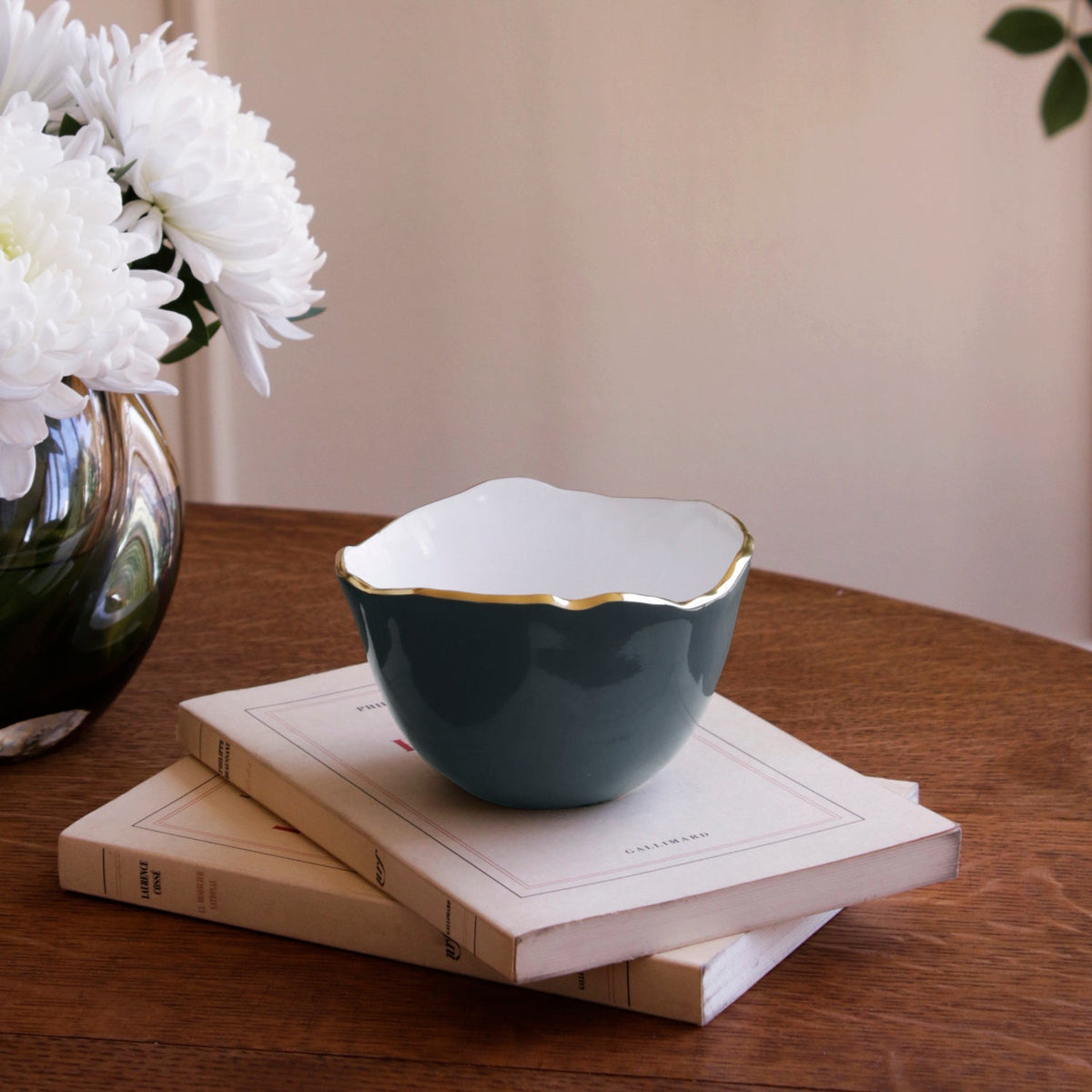 ENCANTO Osaka Small Bowl Midnight & White