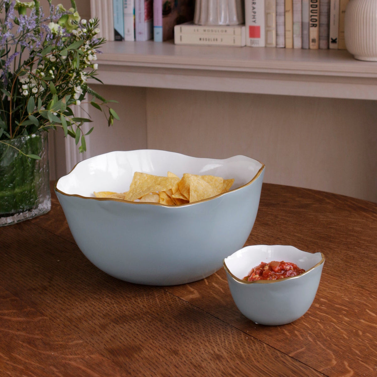 ENCANTO Osaka Large Bowl Slate & White