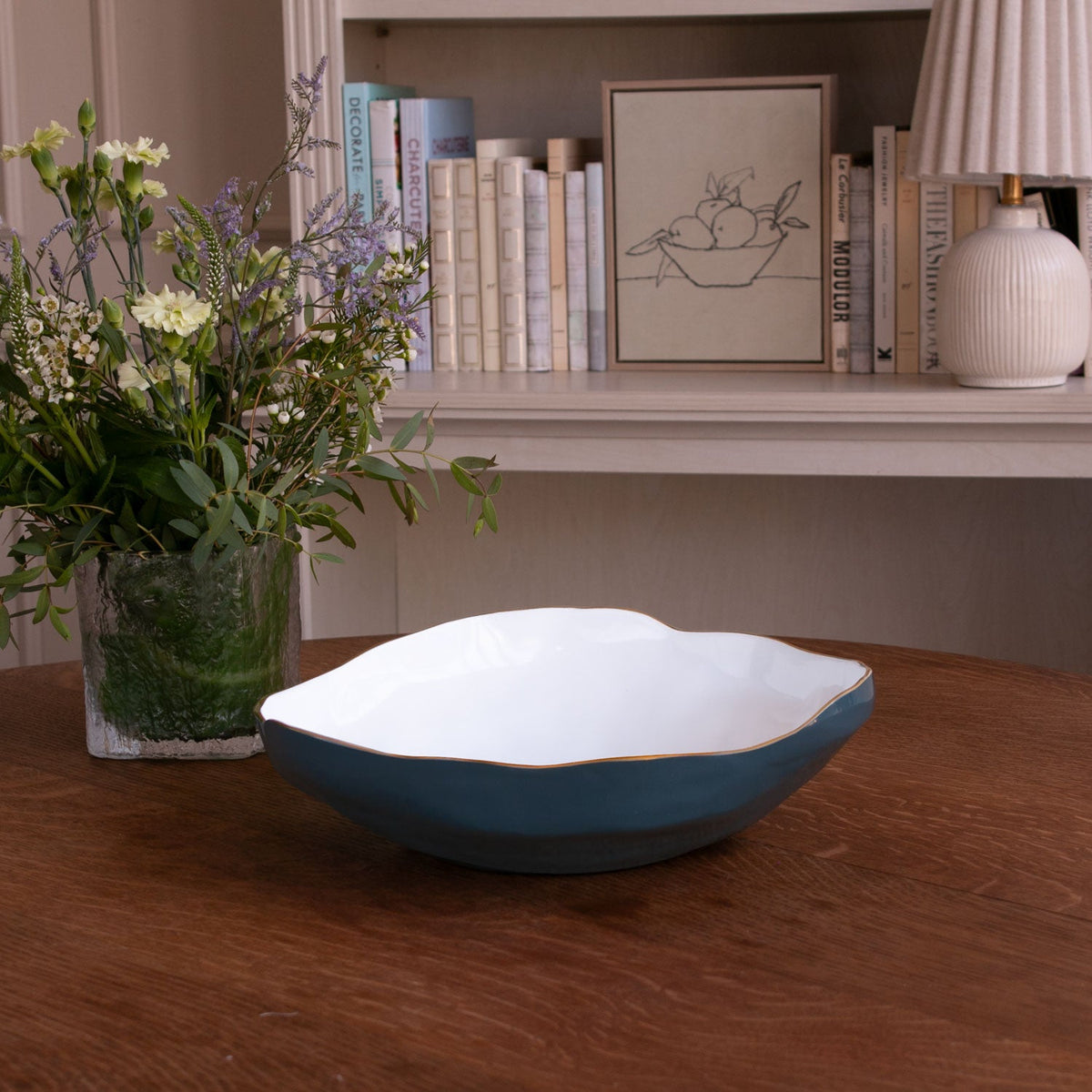 ENCANTO Nuevo Large Bowl Midnight & White