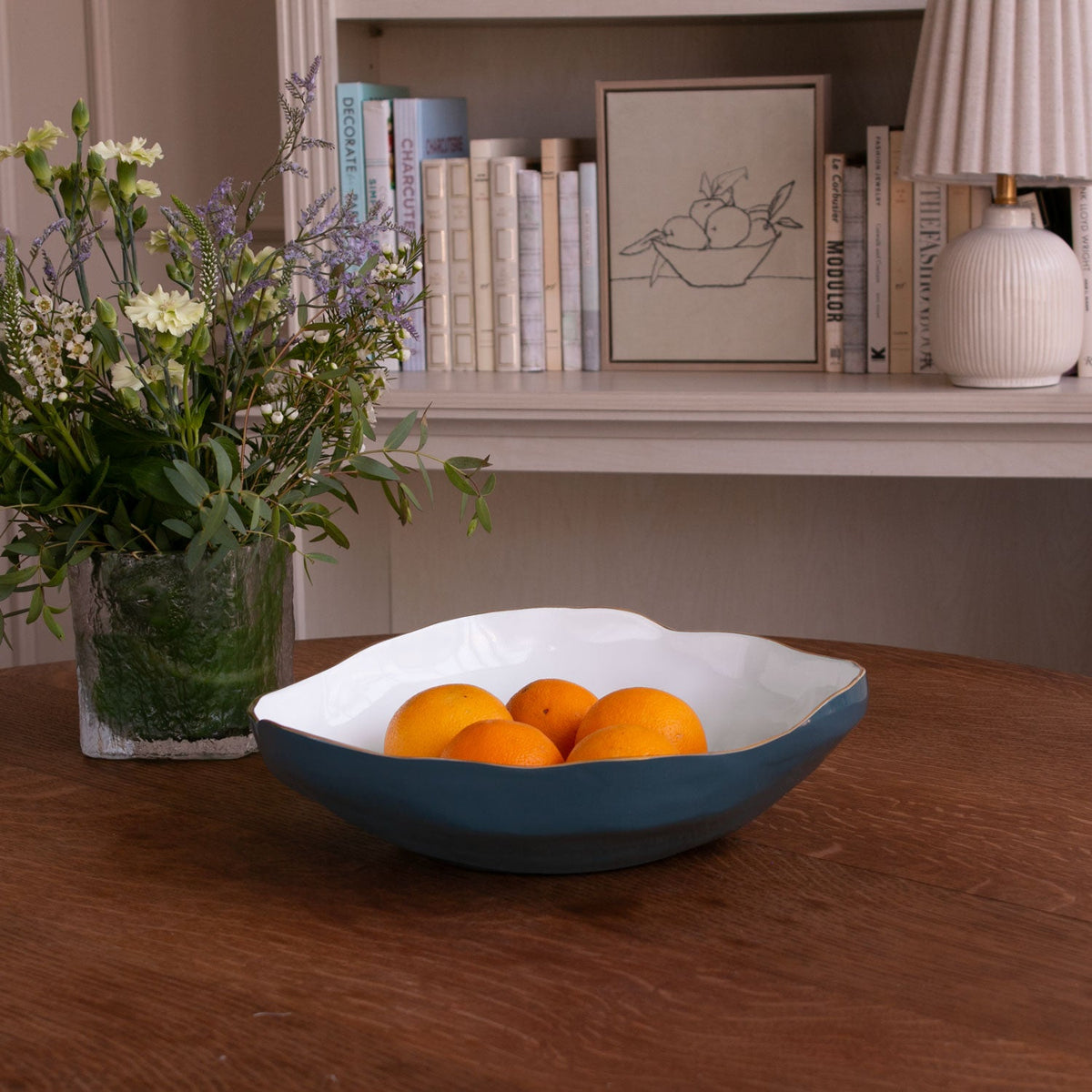 ENCANTO Nuevo Large Bowl Midnight & White