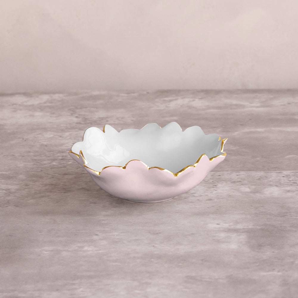 ENCANTO Colette Mini Round Bowl  (Camellia and White)