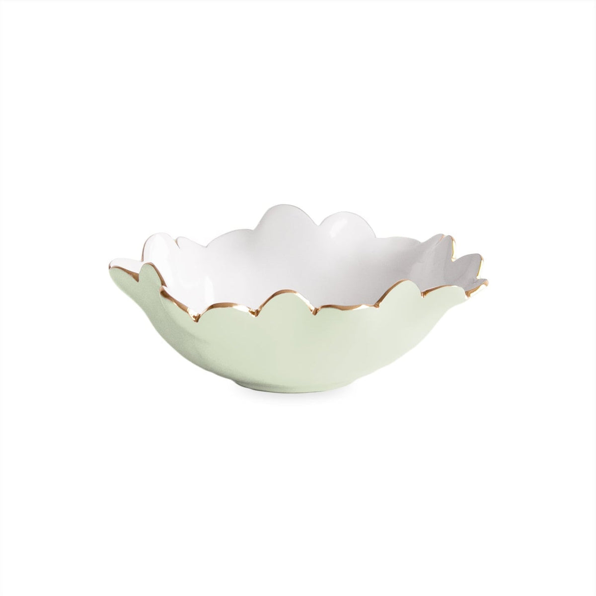 ENCANTO Colette Mini Round Bowl  (Pistachio and White)
