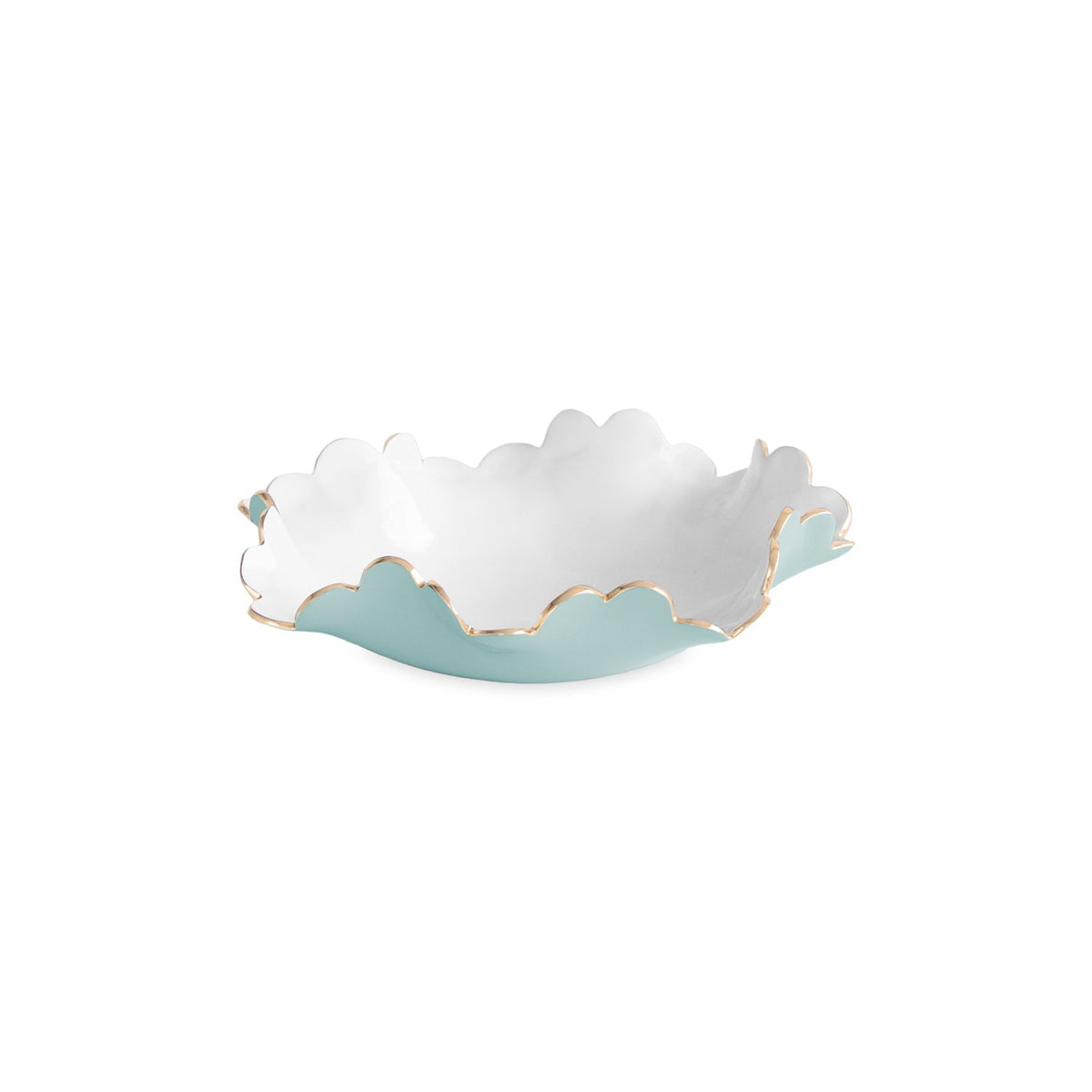ENCANTO Colette Small Bowl (Turquoise and White)