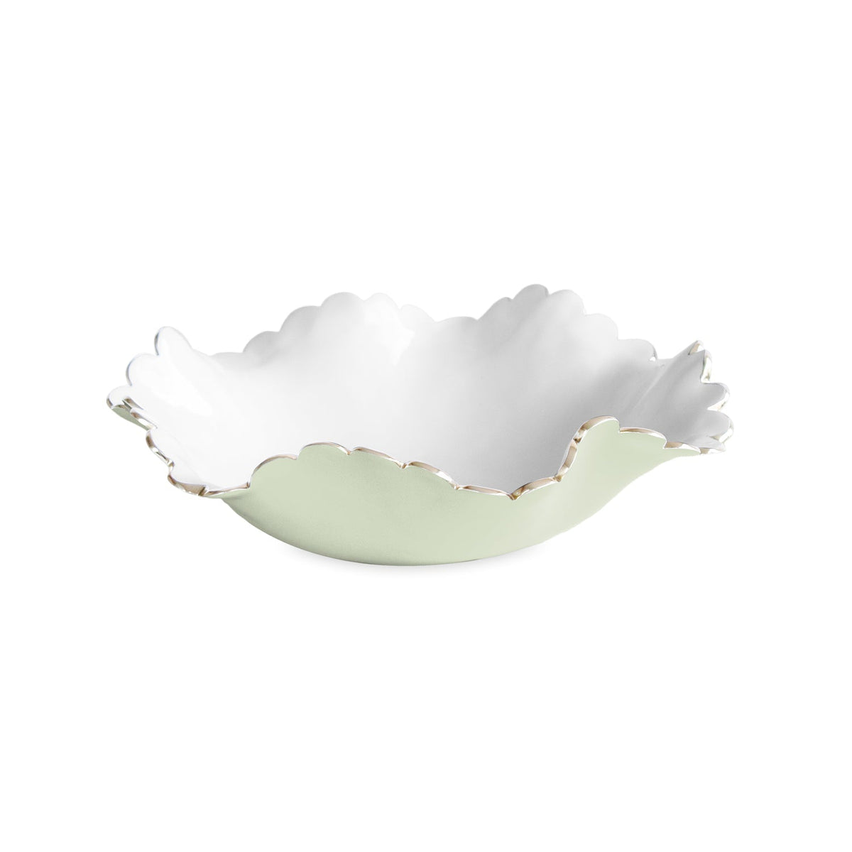 ENCANTO Colette Medium Bowl (Pistachio and White)