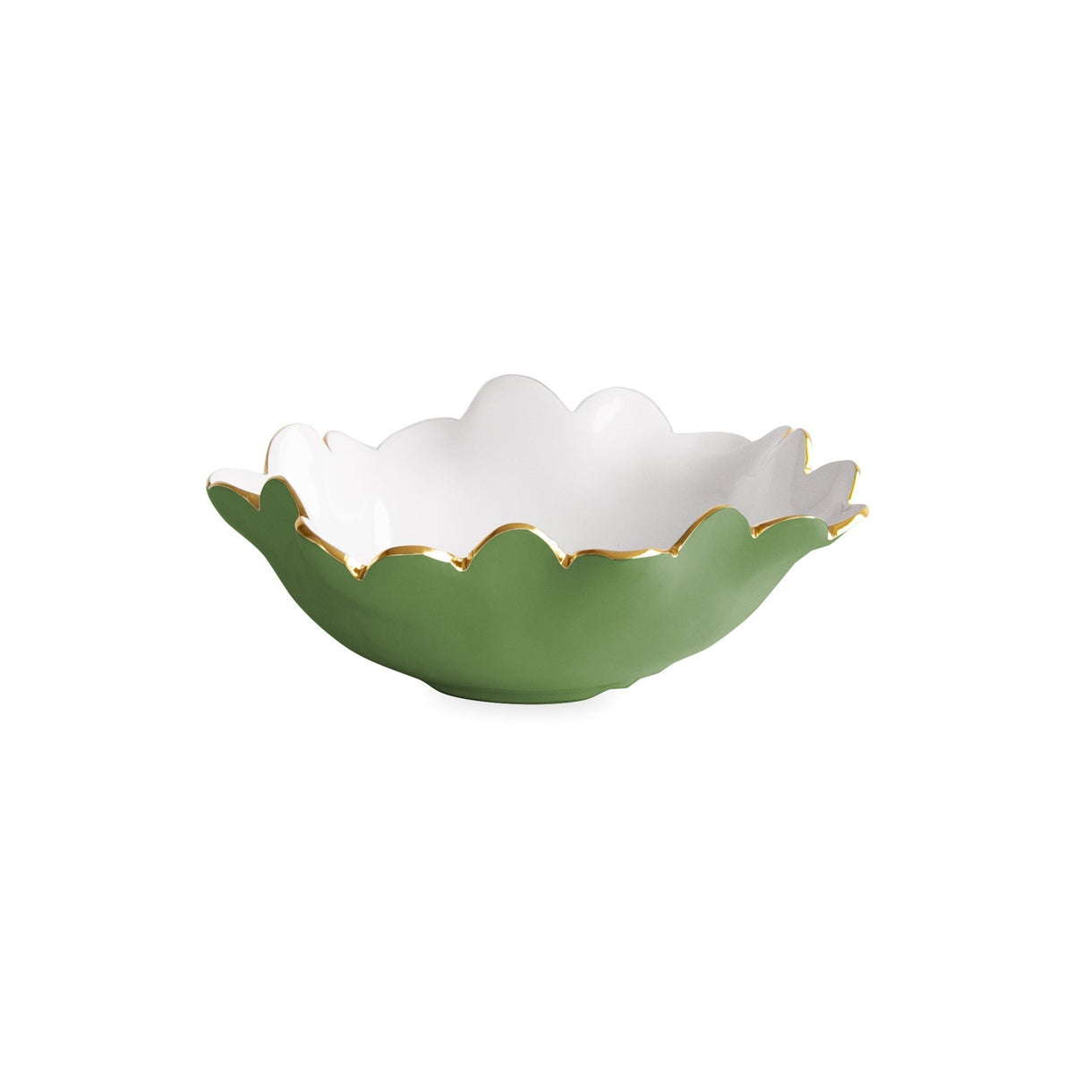 ENCANTO Colette Mini Round Bowl (Leaf Green and White)