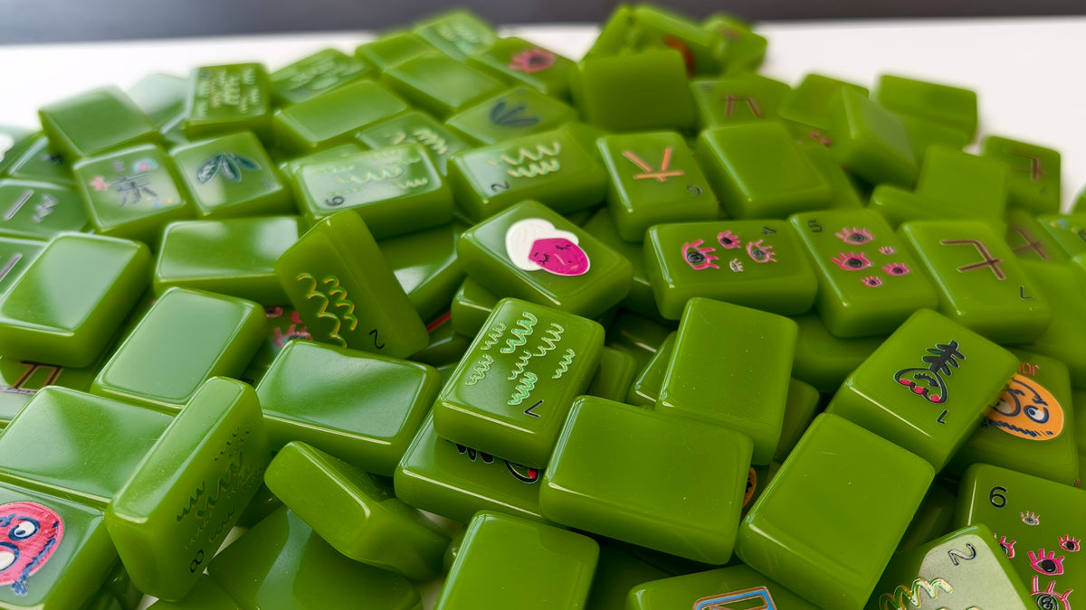 Spa Day American Mahjong Tile Set | Avocado Green