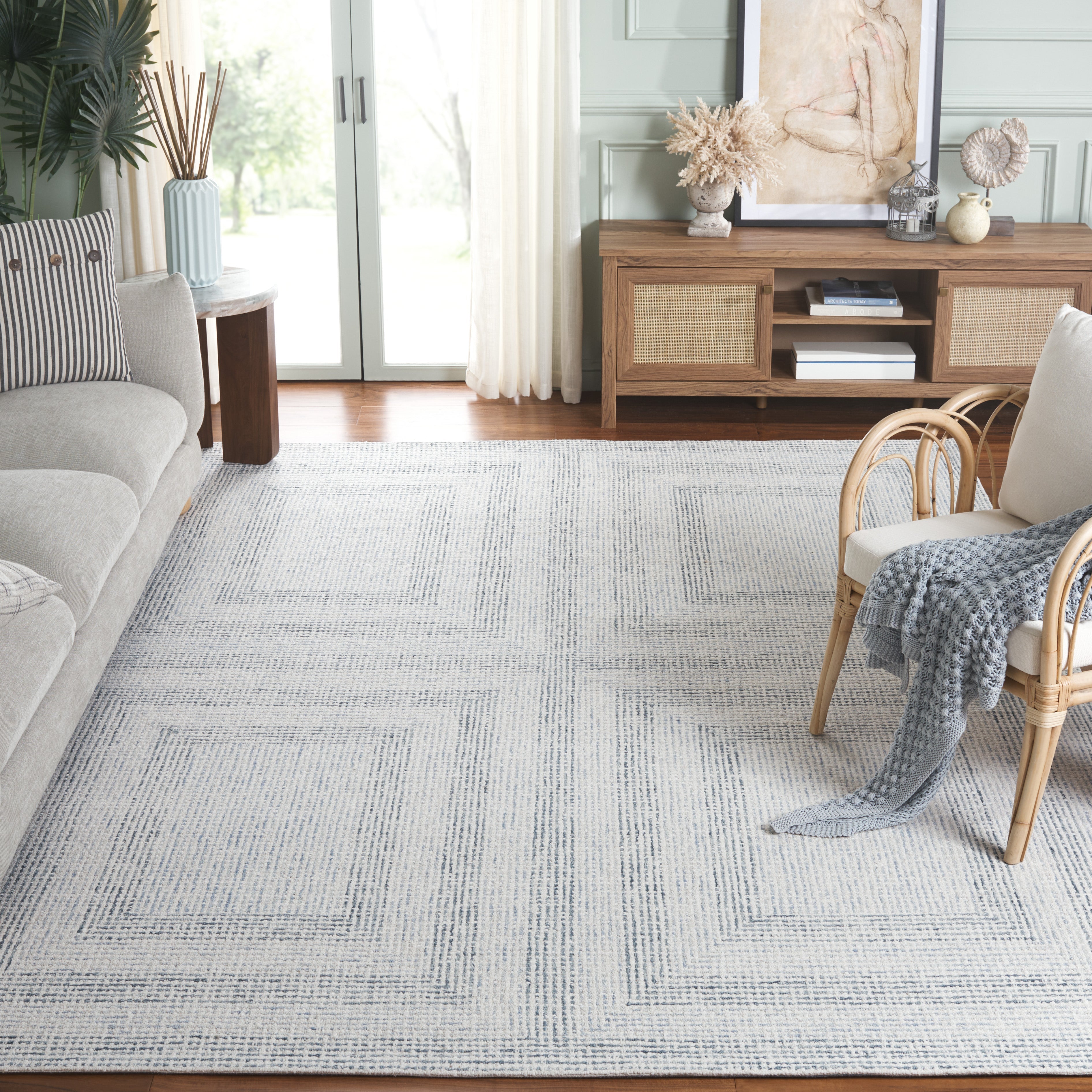 Ivory / Blue